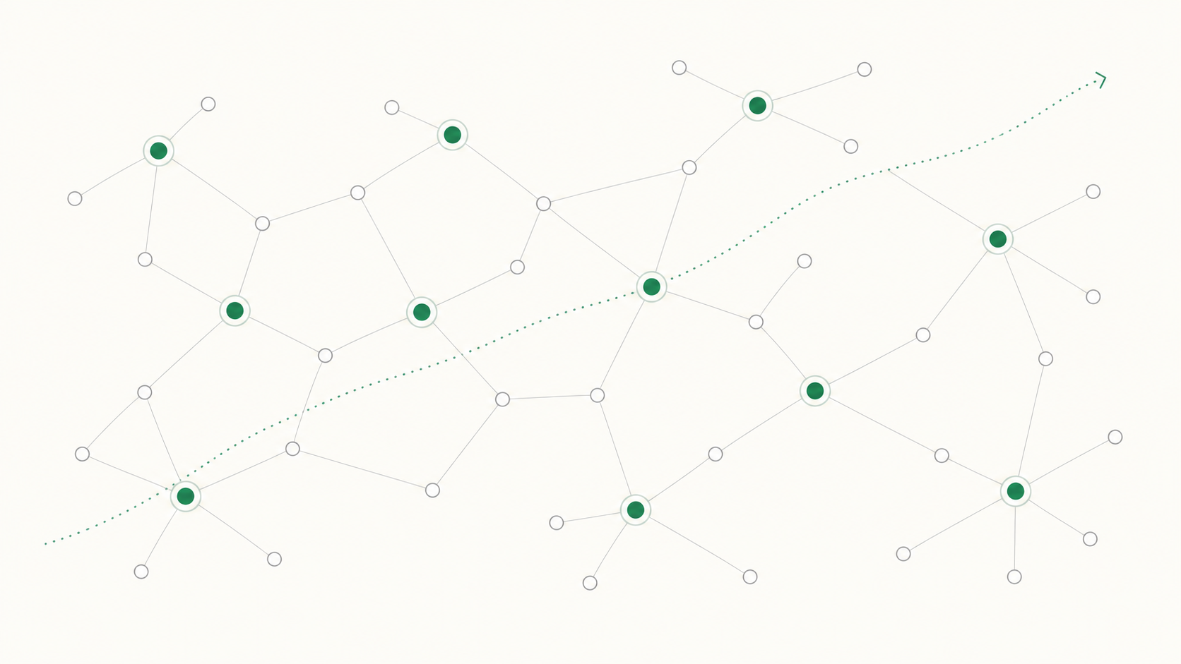Abstract diagram of a network of web pages, with a subset marked to represent structured data adoption among sampled university websites